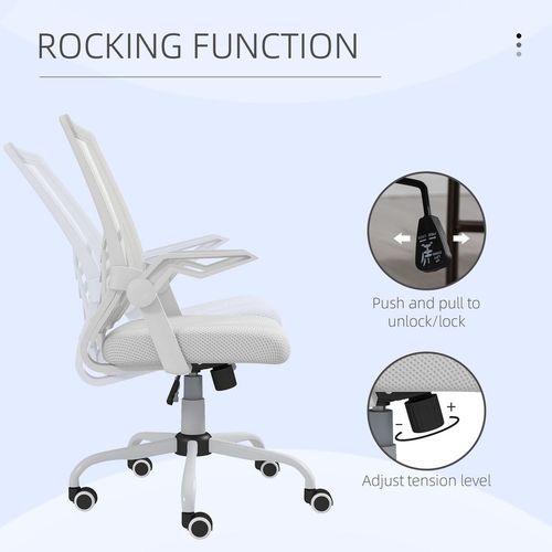 Vinsetto Ergonomic Mesh Office Chair with Lumbar Support - Adjustable & Stylish