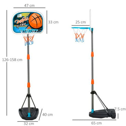 Ultimate Kids Basketball Set: Adjustable Hoop, Ball & Pump for Ages 3-8