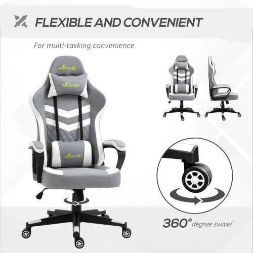 Ultimate Racing Gaming Chair - Ergonomic Comfort with Lumbar Support & Headrest