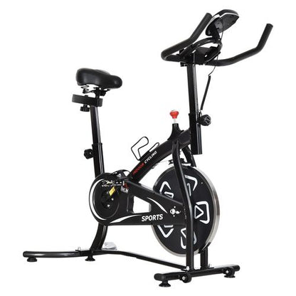 HOMCOM Indoor Cycling Bike with LCD Monitor - Your Ultimate Home Fitness Solution!