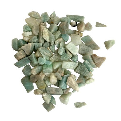 250g Amazonite Gem Chips - Unique Healing Stones for Jewelry & Crafts