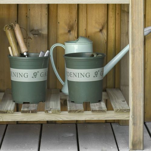 Raised Garden Bed with Legs and Storage Shelf, Elevated Wooden Planter Box,