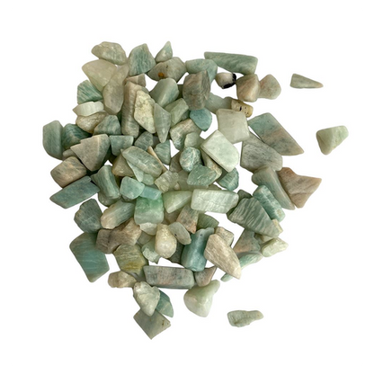 250g Amazonite Gem Chips - Unique Healing Stones for Jewelry & Crafts