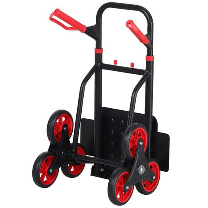 Durhand 6-Wheel Stair Climbing Trolley - Heavy-Duty Folding Hand Cart