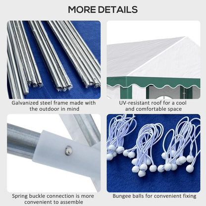 Premium 4x4m Party Tent Gazebo with Double Doors - Ideal for All Events!