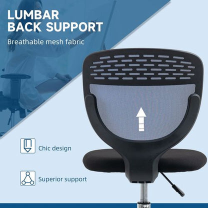 Vinsetto Adjustable Draughtsman Chair: Tall Office Comfort & Support in Blue