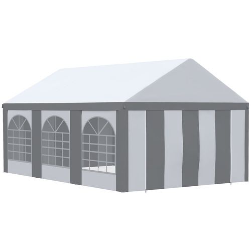 6x4m Deluxe Party Tent with Windows & Doors - Event Ready Gazebo!