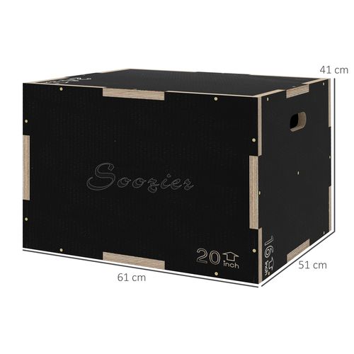 SPORTNOW Versatile Plyometric Jump Box: Build Strength at Home or Gym