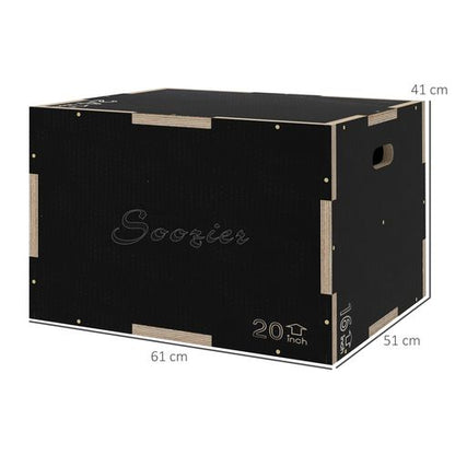 SPORTNOW Versatile Plyometric Jump Box: Build Strength at Home or Gym