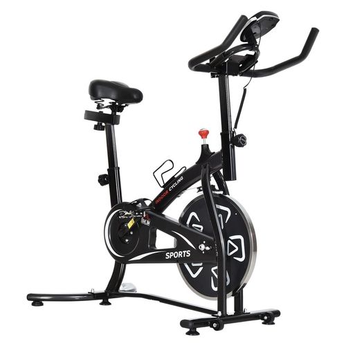 HOMCOM Indoor Cycling Bike with LCD Monitor - Your Ultimate Home Fitness Solution!