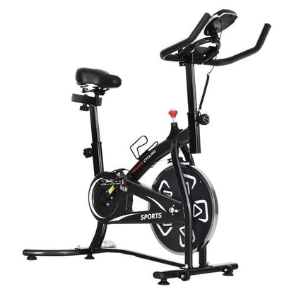 HOMCOM Indoor Cycling Bike with LCD Monitor - Your Ultimate Home Fitness Solution!