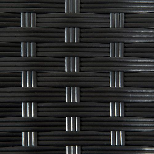 Durable PE Rattan Outdoor Coffee Table for Patio & Garden - Sleek Black Design