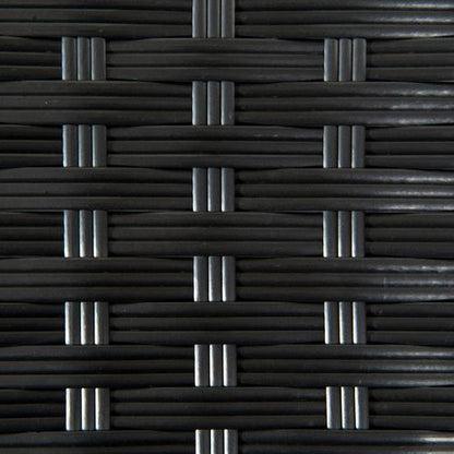 Durable PE Rattan Outdoor Coffee Table for Patio & Garden - Sleek Black Design