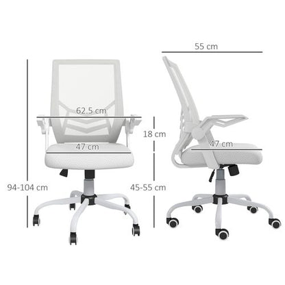 Vinsetto Ergonomic Mesh Office Chair with Lumbar Support - Adjustable & Stylish