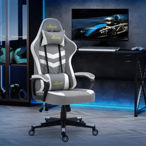 Ultimate Racing Gaming Chair - Ergonomic Comfort with Lumbar Support & Headrest