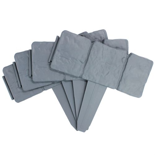 Elegant Grey Stone Effect Lawn Edging - 5M Set of 20 | Pukkr