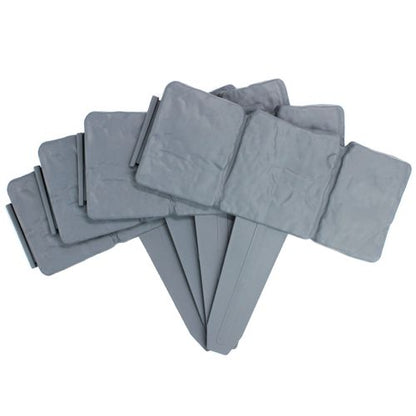 Elegant Grey Stone Effect Lawn Edging - 5M Set of 20 | Pukkr