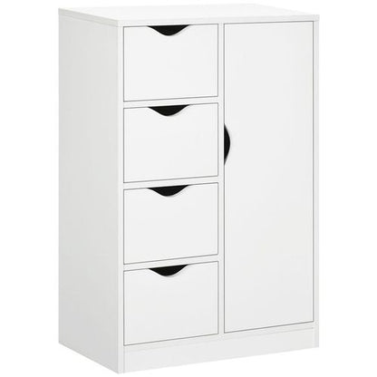 Stylish 4-Drawer Storage Cabinet & Shelf - Perfect for Home and Office Organization