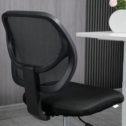 Vinsetto Adjustable Draughtsman Office Chair with Footrest - Black Elegance