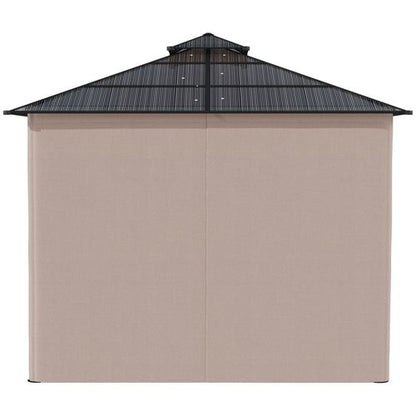 Spacious 3x3m Hardtop Gazebo with Curtains & Netting for Ultimate Outdoor Comfort
