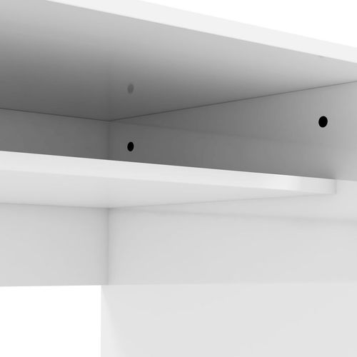 Versatile High Gloss White HOMCOM Computer Desk: Stylish Workstation for Any Space