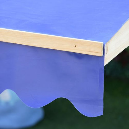 Adjustable Canopy Kids Wooden Sandbox Playset with Bench for Outdoor Fun