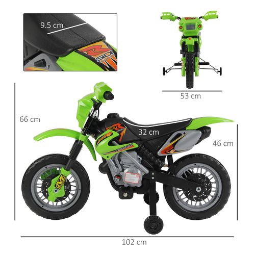 Adventure Rider 6V Kids Electric Moto for Ages 3-6 - Green Fun Awaits!