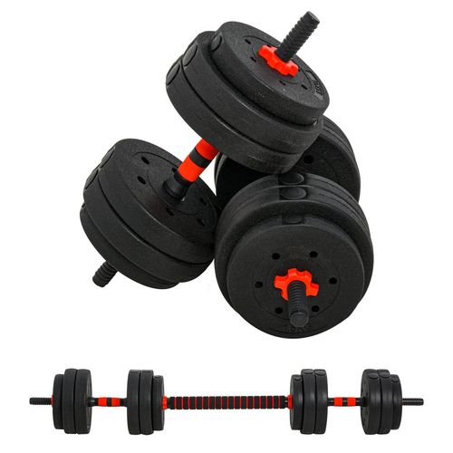 25kg 2-in-1 Adjustable Barbell & Dumbbell Set for Ultimate Home Fitness