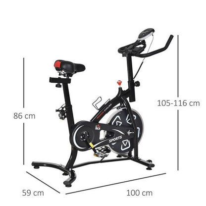 HOMCOM Indoor Cycling Bike with LCD Monitor - Your Ultimate Home Fitness Solution!