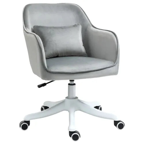 Vinsetto Electric Massage Office Chair with Velvet Feel & Mobility Wheels