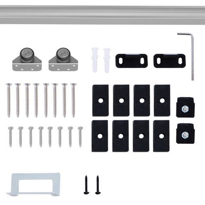 Premium Sliding Barn Door Hardware Kit - Elegant Space-Saving Track System