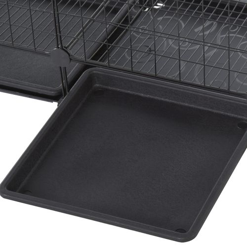 30-Piece Expandable Steel Pet Cage Set - Easy Clean & Spacious Design!
