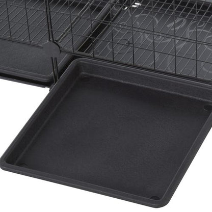 30-Piece Expandable Steel Pet Cage Set - Easy Clean & Spacious Design!