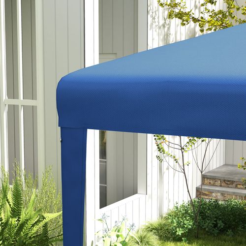 Outsunny 2.7m Blue Garden Gazebo - Stylish Party Canopy & Wedding Tent