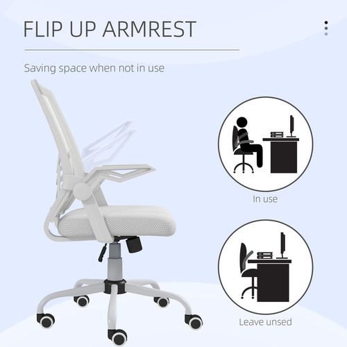 Vinsetto Ergonomic Mesh Office Chair with Lumbar Support - Adjustable & Stylish