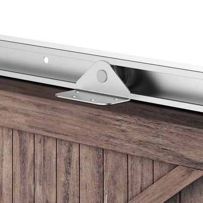 Premium Sliding Barn Door Hardware Kit - Elegant Space-Saving Track System