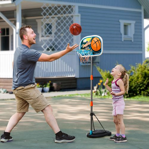 Ultimate Kids Basketball Set: Adjustable Hoop, Ball & Pump for Ages 3-8