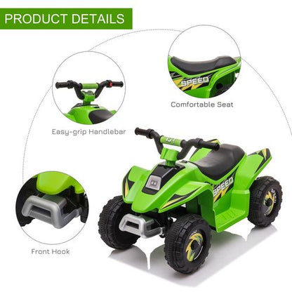6V Electric Ride-On Car for Toddlers - Big Wheels Adventure in Green!
