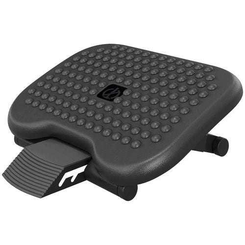 Optimize Comfort: HOMCOM Adjustable Foot Rest for Home Office - Black