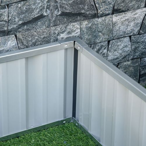 Metal Raised Garden Bed Steel Planter Box A Pairs of Glove 258cmx90cm