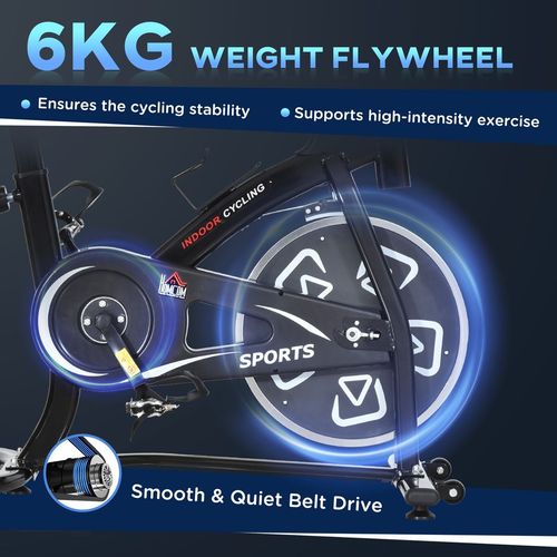 HOMCOM Indoor Cycling Bike with LCD Monitor - Your Ultimate Home Fitness Solution!