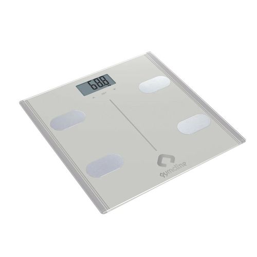 Gymcline Advanced Body Analysis Scale - Precision BMI, Calorie Guide, Silver
