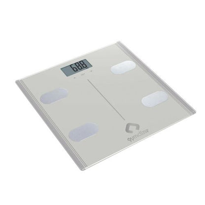 Gymcline Advanced Body Analysis Scale - Precision BMI, Calorie Guide, Silver
