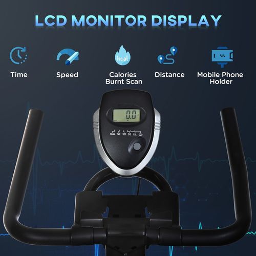 HOMCOM Indoor Cycling Bike with LCD Monitor - Your Ultimate Home Fitness Solution!