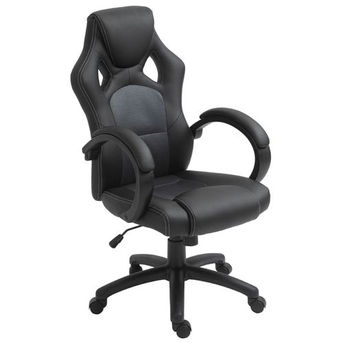 Vinsetto Executive Racing Swivel Chair - Ergonomic PU Leather for Office & Gaming