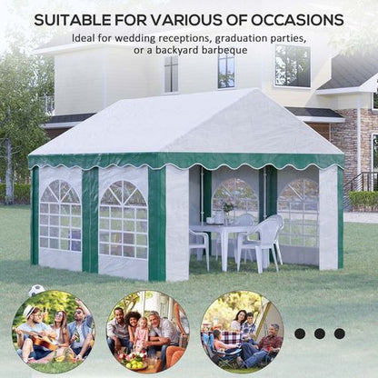 Premium 4x4m Party Tent Gazebo with Double Doors - Ideal for All Events!