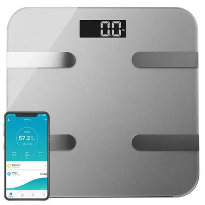 Aquarius Smart Body Scale: 16-in-1 Health Tracker with Bluetooth & Sleek Design