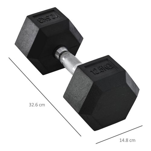 12.5KG Hex Dumbbell - Portable Hand Weights for Ultimate Home Workouts
