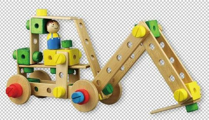 92-Piece Wooden Construction Kit: Ignite Creativity and Engineering Skills!