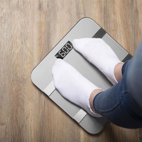 Aquarius Smart Body Scale: 16-in-1 Health Tracker with Bluetooth & Sleek Design